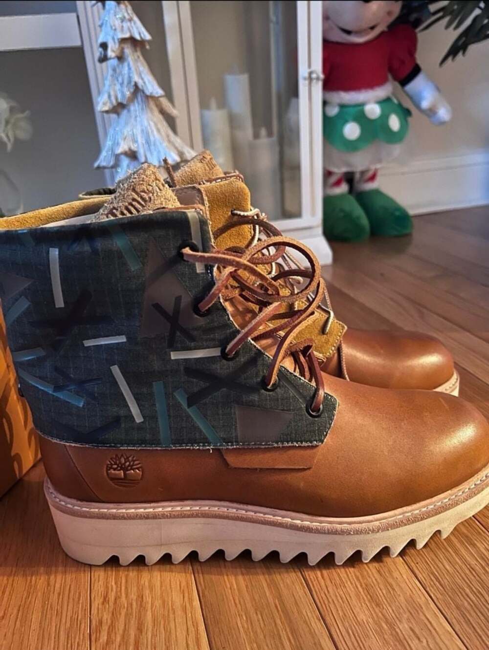 Timberland x Nina Chanel Abney Future 73 6 Inch Waterproof Boot Rust and Green